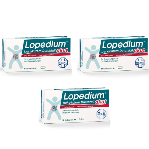 LOPEDIUM akut bei akutem Durchfall Hartkapseln 