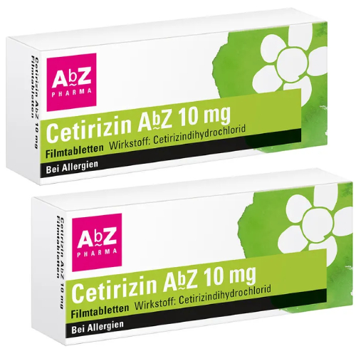 CETIRIZIN AbZ 10 mg Filmtabletten Doppelpackung