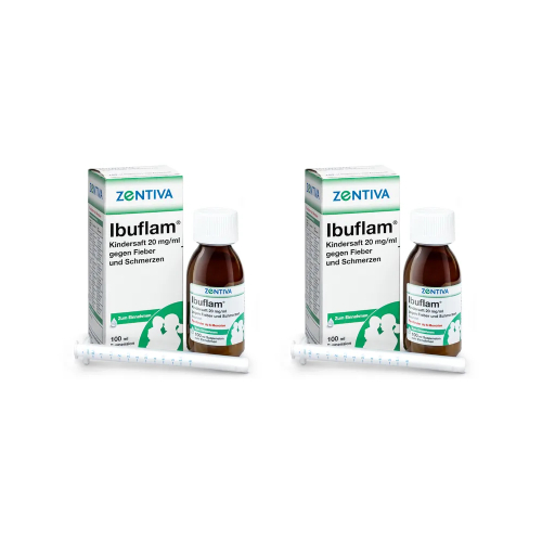 Ibuflam® Kindersaft 20 mg/ml gegen Fieber Doppelpackung 