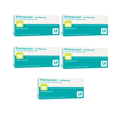 PANTOPRAZOL-1A Pharma 20mg Sodbrennen Tabletten 