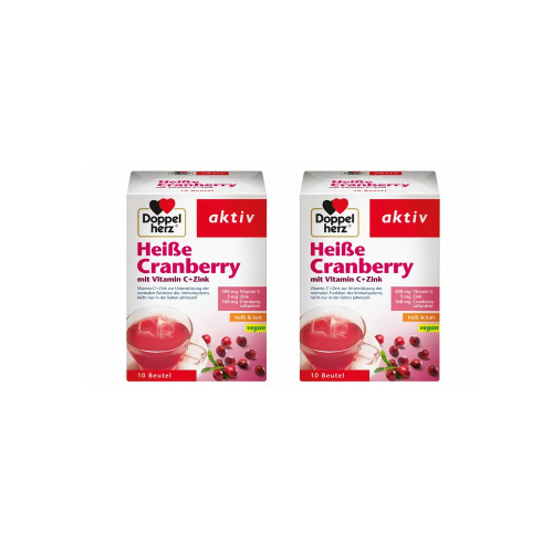 DOPPELHERZ heiße Cranberry m.Vit.C+Zink Granulat 
