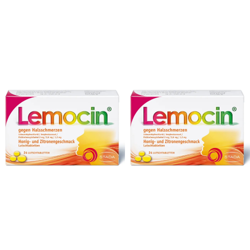 LEMOCIN gegen Halsschmerzen Honig-u.Zitroneng.Lut. Set 