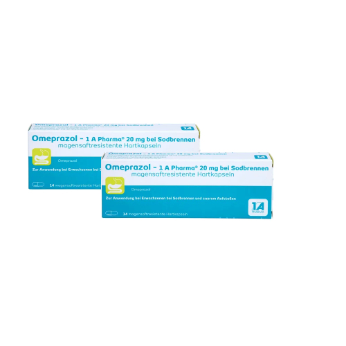 OMEPRAZOL-1A Pharma 20 mg bei Sodbrennen HKM Set 