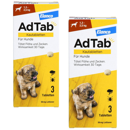 ADTAB 56 mg Kautabletten für Hunde 1,3-2,5 kg Set 