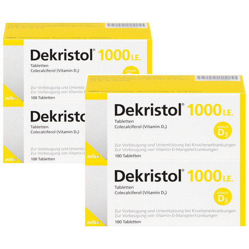 DEKRISTOL 1.000 I.E. Tabletten Doppelpackung
