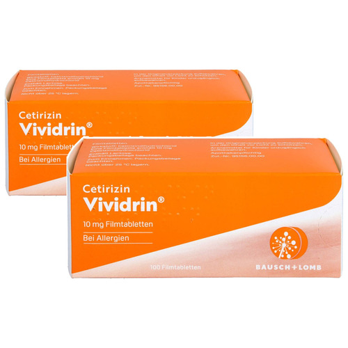 CETIRIZIN Vividrin 10 mg Filmtabletten Doppelpackung