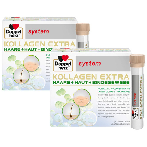 DOPPELHERZ Kollagen Extra system Trinkampullen Set