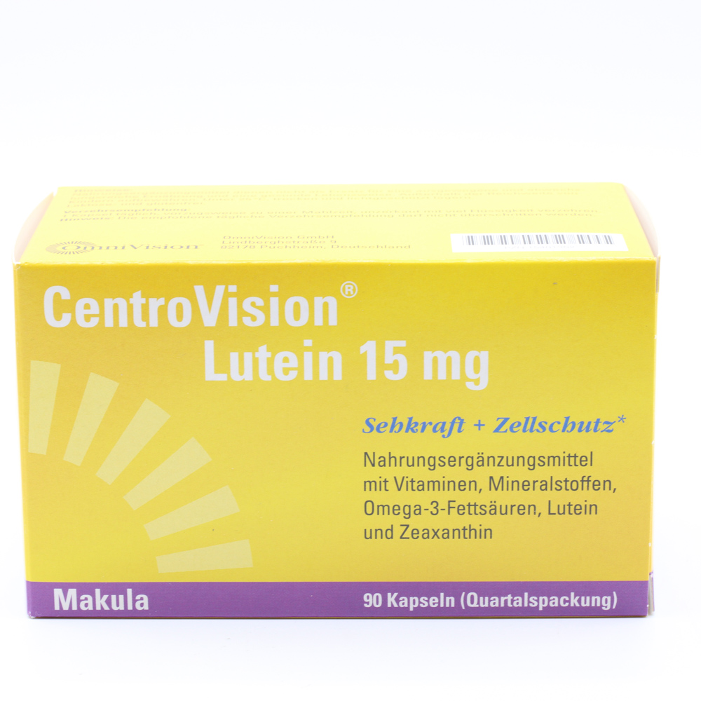 CENTROVISION Lutein 15 mg Kapseln Doppelpackung 