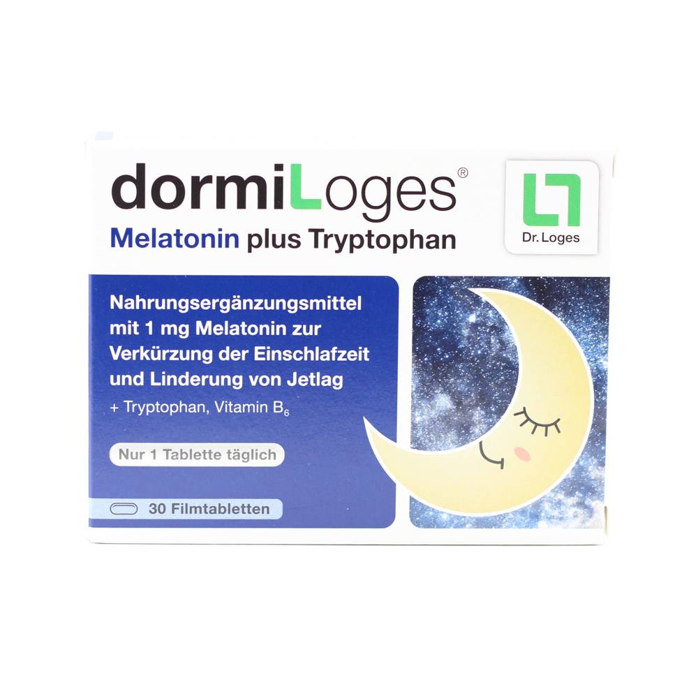DORMILOGES 1 mg Melatonin plus Tryptophan Filmtab.