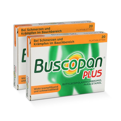 BUSCOPAN plus 10 mg/500 mg Filmtabletten Doppelpackung 