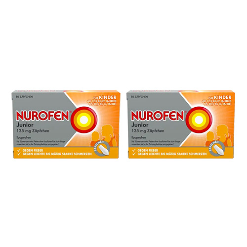 NUROFEN Junior 125 mg Zäpfchen Doppelpackung 