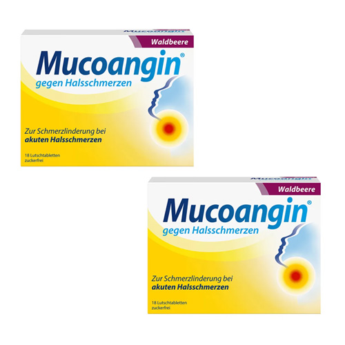 MUCOANGIN Waldbeere 20 mg Lutschtabletten Doppelpackung 