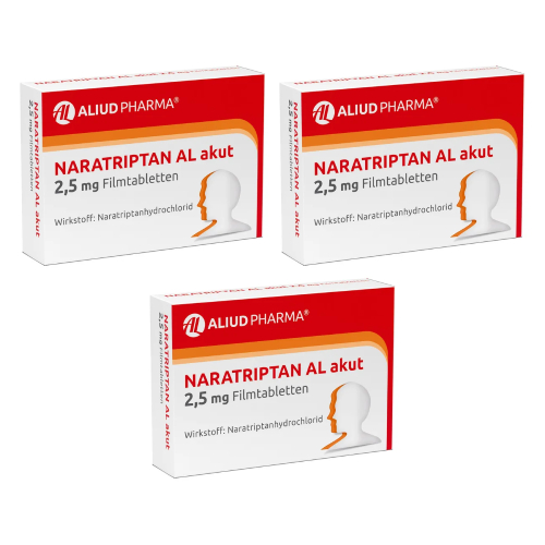 Naratriptan AL akut 2,5 mg Filmtabletten bei Migräne 