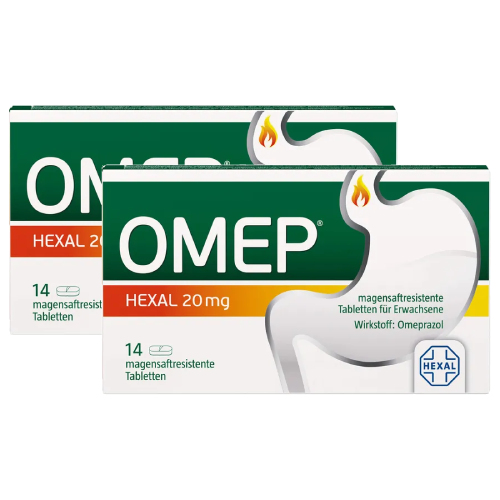 OMEP HEXAL 20 mg magensaftresistente Tabletten Set 