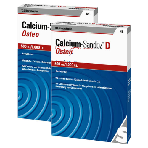 CALCIUM SANDOZ D Osteo 500 mg/1.000 I.E. Kautabl. Set 