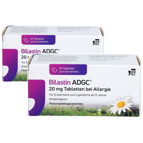 BILASTIN ADGC 20 mg Tabletten bei Allergie Set 
