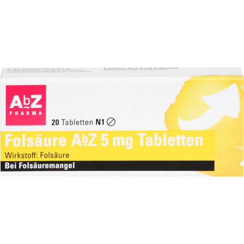 FOLSÄURE AbZ 5 mg Tabletten