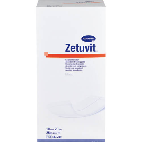ZETUVIT Saugkompressen steril 10x20 cm