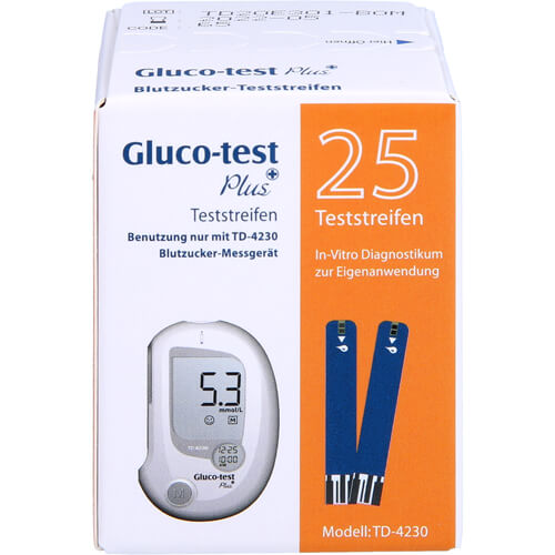 GLUCO TEST Plus Blutzuckerteststreifen