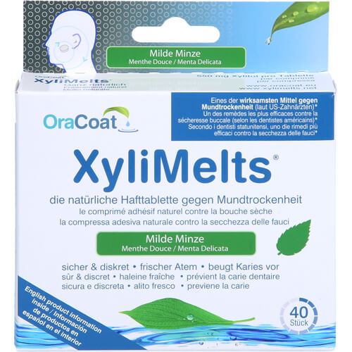 XYLIMELTS Hafttabletten milde Minze OraCoat